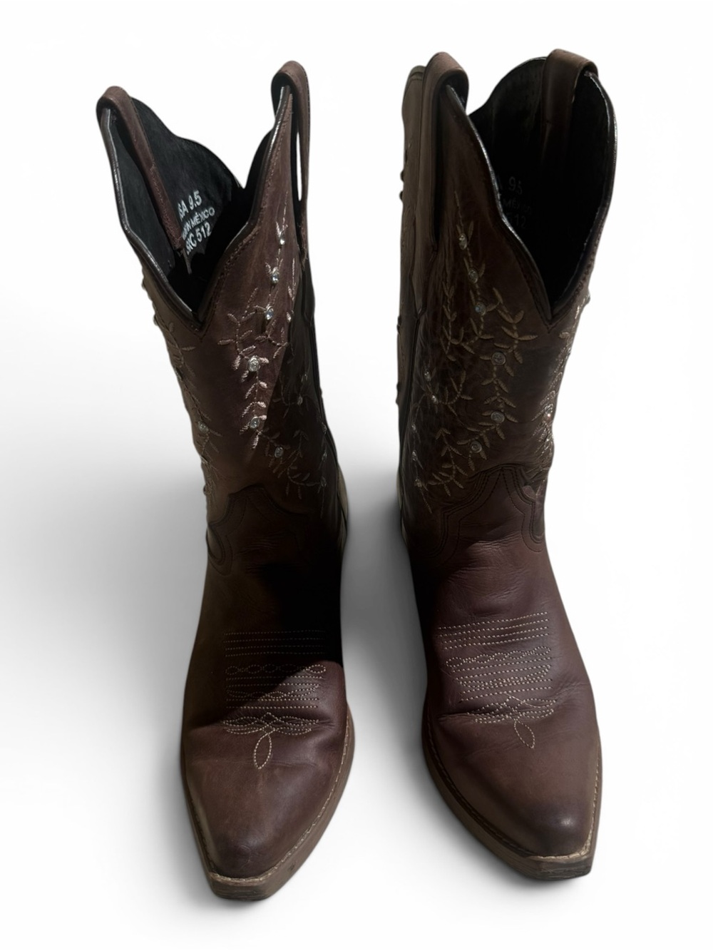 Sterling River | SRC 512 | Leather Cowgirl Boots | Women's 9.5 | Clean - Picture 3 of 10